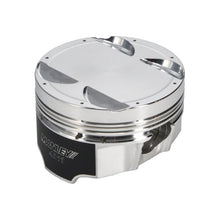 Load image into Gallery viewer, Manley Mitsubishi 4B11 86mm Bore 9.0:1 CR -5cc Dish Turbo Tuff Piston Set w/ Rings
