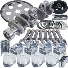 Load image into Gallery viewer, Eagle Chevy 350 1Pc 3.750in Crank 5.700in I-Beam Rods 4.030in Pistons 168 Tooth FP Balanced Assembly
