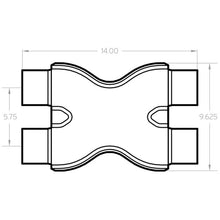 Load image into Gallery viewer, MagnaFlow Smooth Trans X 3/3 X 14 SS
