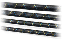 Load image into Gallery viewer, GReddy AN10 Reusable Hose Nylon Braided, Black/Gold/Blue
