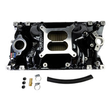 Load image into Gallery viewer, Edelbrock RPM Air-Gap Manifold for Small-Block Chevy Vortec - Black Plasma Finish

