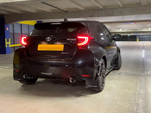 Load image into Gallery viewer, Rally Armor 20-22 Toyota GR Yaris Hatchback Black Mud Flap w/ Grey Logo
