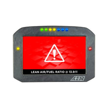 Load image into Gallery viewer, AEM CD-7LG Carbon Logging Flush Digital Dash Display w/ Internal 20Hz GPS &amp; Antenna
